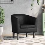 Clubsessel Schwarz Kunstleder Vidaxl