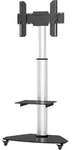 Techly - Tv Trolley Silber Fuer 37-70 Led Lcd Fernseher Max. Vesa Groesse Unterstuezt