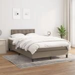 Boxspringbett Mit Matratze Taupe 120x200 Cm Stoff Vidaxl