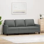 3-sitzer-sofa Dunkelgrau 180 Cm Stoff - Vidaxl