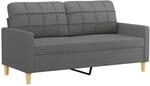2-sitzer-sofa Dunkelgrau 140 Cm Stoff Vidaxl