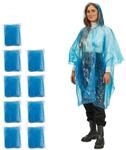 100 X Regenponcho, &Uuml;berzug Mit Kapuze, Einweg Regencape F&uuml;r Erwachsene, Unisex
