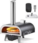 Vevor Pizzaofen Outdoor 304,8 Mm / 12 Zoll Holzofen, Pellet-pizzaofen Mit Thermometer