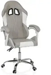 Gaming Stuhl / B&uuml;rostuhl Gamebreaker W03 Stoff Grau/wei&szlig; Mybuero