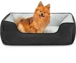Lionto 2-in-1 Hundebett Hundekissen Hundek&ouml;rbchen Hundesofa Gr&ouml;&szlig;e M 80x60 Cm