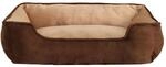 Lionto - 2-in-1 Hundebett Hundekissen Hundek&ouml;rbchen Hundesofa Gr&ouml;&szlig;e L 110x80 Cm
