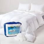 Homescapes - Bettdecke Aus 100% Silikonisierter Super Mikrofaser, W&auml;rmeklasse 3, 260