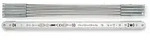 Bmi - Aluminiumgliederma&szlig;stab Silberfarben, 1 M, Gliederst&auml;rke 1,4 Mm, Abriebfest