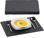 Schieferplatte Im 6er Set, Gro&szlig;e Servierplatten Aus Schiefer, Zum Servieren &