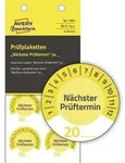 Avery Zweckform - Avery-zweckform 7905 Pr&uuml;fplakette 20xx Gelb (&oslash;) 30 Mm 30 Mm...
