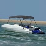 Vidaxl 3-bow Bimini Top Anthrazit 183x140x137 Cm