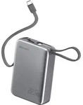 Bater&iacute;a Externa De Bolsillo 4smarts Con Dos Cables Usb-c, 20 000 Mah, 22,5 W, Gris