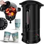 Kesser&reg; Gl&uuml;hweinkessel Mit 10 Bechern, Thermostat - 30 L, Schwarz