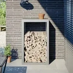 Brennholzregal 60x40x100 Cm Edelstahl - Vidaxl