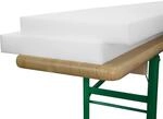2er Set Beautissu Schaumstoff-rohling F&uuml;r Bierbank 220x25x4 Cm