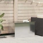 Vidaxl Garden Storage Cushion Box Galvanised Steel 80 X 50.5 X 50 Cm