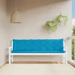 Gartenbank-auflagen 2 Stk. Hellblau 200x50x7 Cm Oxford-gewebe Vidaxl