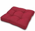 Loungekissen Xluna Sitz Rot, 50x50x10 Cm - Beautissu