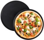 10 X Pizzablech, Rund, Antihaftbeschichtet, Pizza & Flammkuchen, Carbonstahl,