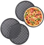 20 X Pizzablech, Rund, Gelocht, Antihaft, Pizza & Flammkuchen, Lochblech Aus...