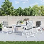 Niedriglehner-auflagen 4 Stk. Grau Oxford-gewebe Vidaxl