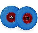 Relaxdays - Sackkarrenrad Set, Pannensicher, 3.00-4 Vollgummireifen, Stahlfelge, 25