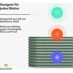 Blumfeldt High Grow Garden Hochbeet Aus Hochwertigem Verzinktem Stahl - Rostschutz &