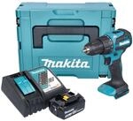 Makita Dhp 490 Rt1j Akku Schlagbohrschrauber 18 V 65 Nm Brushless + 1x Akku 5,0...