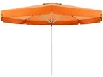 Doppler Sonnenschirm/ Gro&szlig;schirm "telestar" &Oslash; 5,00 M, Orange, Mit Volant, Bezug Aus