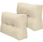 2x Palettenkissen Outdoor R&uuml;cken Eco Elements, 60x40cm, Natur