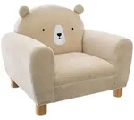 Sessel Mit R&uuml;ckenlehne B&auml;r, Beige