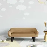 Kindersofa Braun 70x40x24 Cm Samt Vidaxl
