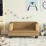 Kindersofa Braun 60x40x30 Cm Samt Vidaxl