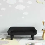 Kindersofa Schwarz 70x40x24 Cm Samt Vidaxl
