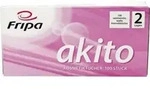 Fripa Kosmetiktuch Akito 6011107 21x20cm 2-lagig Wei&szlig; 100 St./pack.
