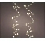Guirlande Micro Led Extra Dense Clignotant Lumi&egrave;re Chaude 14m 567l C&acirc;ble Argent