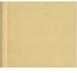 Balkon-sichtschutz Sandfarben 90x1000 Cm 100% Polyester-oxford Vidaxl