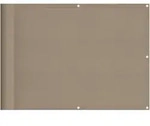 Balkon-sichtschutz Taupe 75x800 Cm 100 % Polyester-oxford Vidaxl