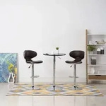 Barhocker 2 Stk. Braun Kunstleder Vidaxl
