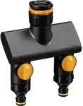 Fiskars - 1070577 Comfort 2-wege-verteiler Mit Regulierventil