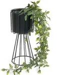 Dandibo Blumenhocker Metall Schwarz 32 Cm Blumenst&auml;nder 96528 Blumens&auml;ule...