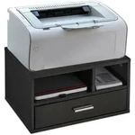 Druckerst&auml;nder Schreibtisch, 3 F&auml;cher, Regal F&uuml;r Drucker, Druckerhalter, H X B X