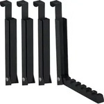 4 X Klapphaken, Zum Einh&auml;ngen, T&uuml;rgarderobe F&uuml;r Je 6 Kleiderb&uuml;gel, Metall...
