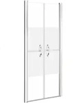 Vidaxl Duschschiebet&uuml;r Esg Halb-eingefrostet 81x190 Cm