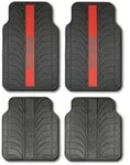 Sparco - Gummi-automatten Rot - 4er Set