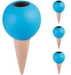 Relaxdays - Tonkegel Bew&auml;sserung, 4er Set, F&uuml;r 1,5l Flaschen, Gie&szlig;hilfe F&uuml;r