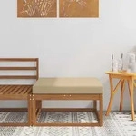 Vidaxl Outdoor Footstool Natural
