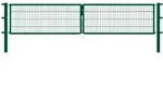Doppeltor Flexo, Fvz.gr&uuml;n Kst.b.ral 6005, Lichte Bxh4000x800, Pf80x80/1500mm -