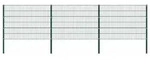 Vidaxl - Zaunelement Mit Pfosten Eisen 522 X 120 Cm Gr&uuml;n