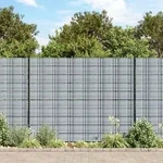 Sichtschutzstreifen 10 Stk. Grau 252,5x19 Cm Pvc Vidaxl